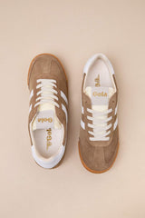 gola elan sneakers tobacco Gola Tobacco/White Elan Women's Sneakers Clb538-fw