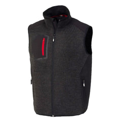 Gilet da lavoro Chamonix, issa, industrial starter, modello 04004, colore Grigio con inserti neri.