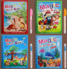 Livre de peinture à l’eau magique (Ensemble de 4)