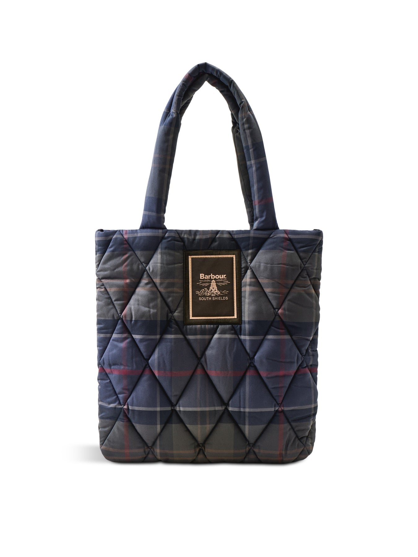 Tartan Arlene Quilted Tote Bag Green