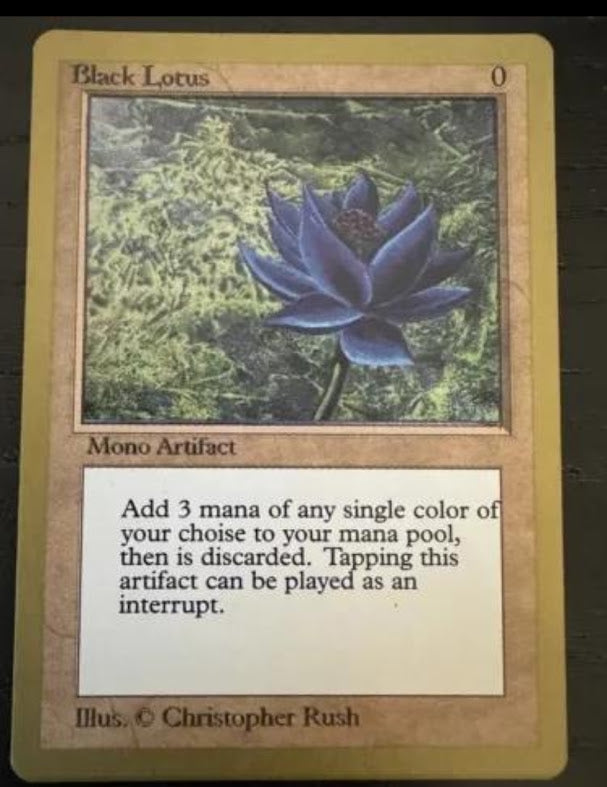 Reve's Magic Card Art: Black Lotus Misprint Mystery