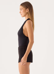 Aidyn Racer Back Bodysuit - Black