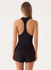 Aidyn Racer Back Bodysuit - Black