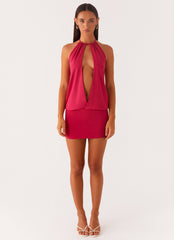 Ayisha Mini Dress - Fuchsia Pink