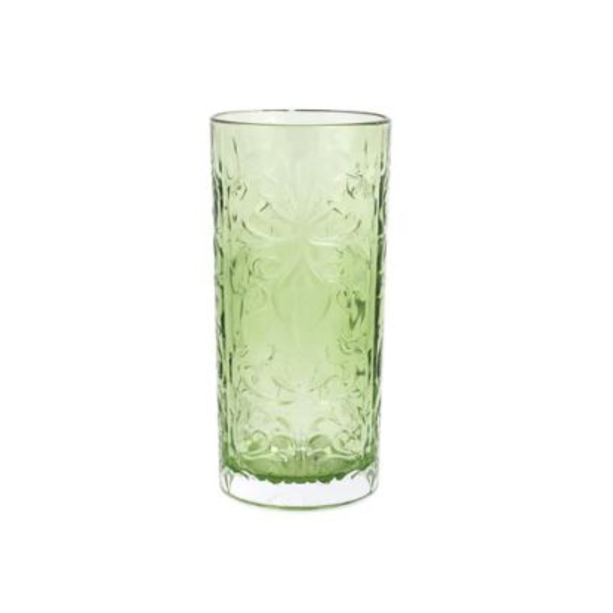 Vietri Barocco Mint Green High Ball Glass