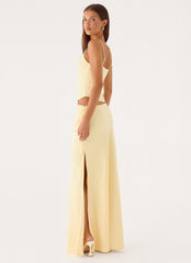 Belle Chime Maxi Skirt - Baby Yellow