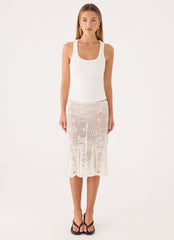 Better Me Midi Skirt - Ivory