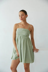 Molly Open Back Babydoll Mini Dress