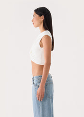 Kaleo Cropped T-Shirt - White
