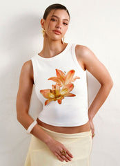 Carmela Tank Top - White