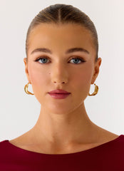 Chrome Crush Earrings - Gold