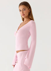 Colipso Long Sleeve Top - Pink