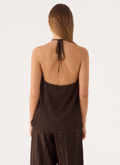 Danni Halter Top - Chocolate