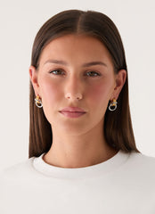 Electric Kiss Earrings - Gold/Silver