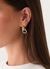 Electric Kiss Earrings - Gold/Silver