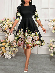 Dress to impress (and have fun!) in our Elegant A-Line Blue Printed Dress. Perfect for church and special occasions, this dress is as versatile as it is stylish. The A-line cut flatters all body types, while the playful print adds a unique touch. Stand out in style (and comfort) with this must-have dress!