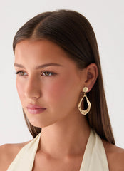 Ember Glow Earrings - Gold