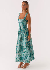 Emmalina Midi Dress - Cloud Nine Floral