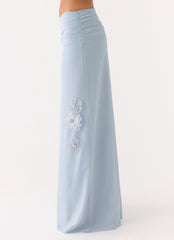 Fleur Power Maxi Skirt - Blue