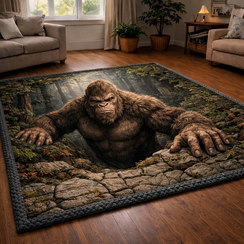 Forest Pit Bigfoot Area Rug GFTOHD14180