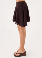 Gehrie Mini Skirt - Chocolate