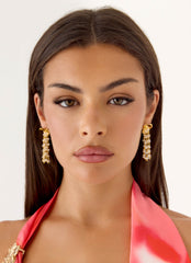 Golden Bloom Earrings - Gold