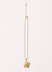 Hibiscus Gold Necklace - Gold