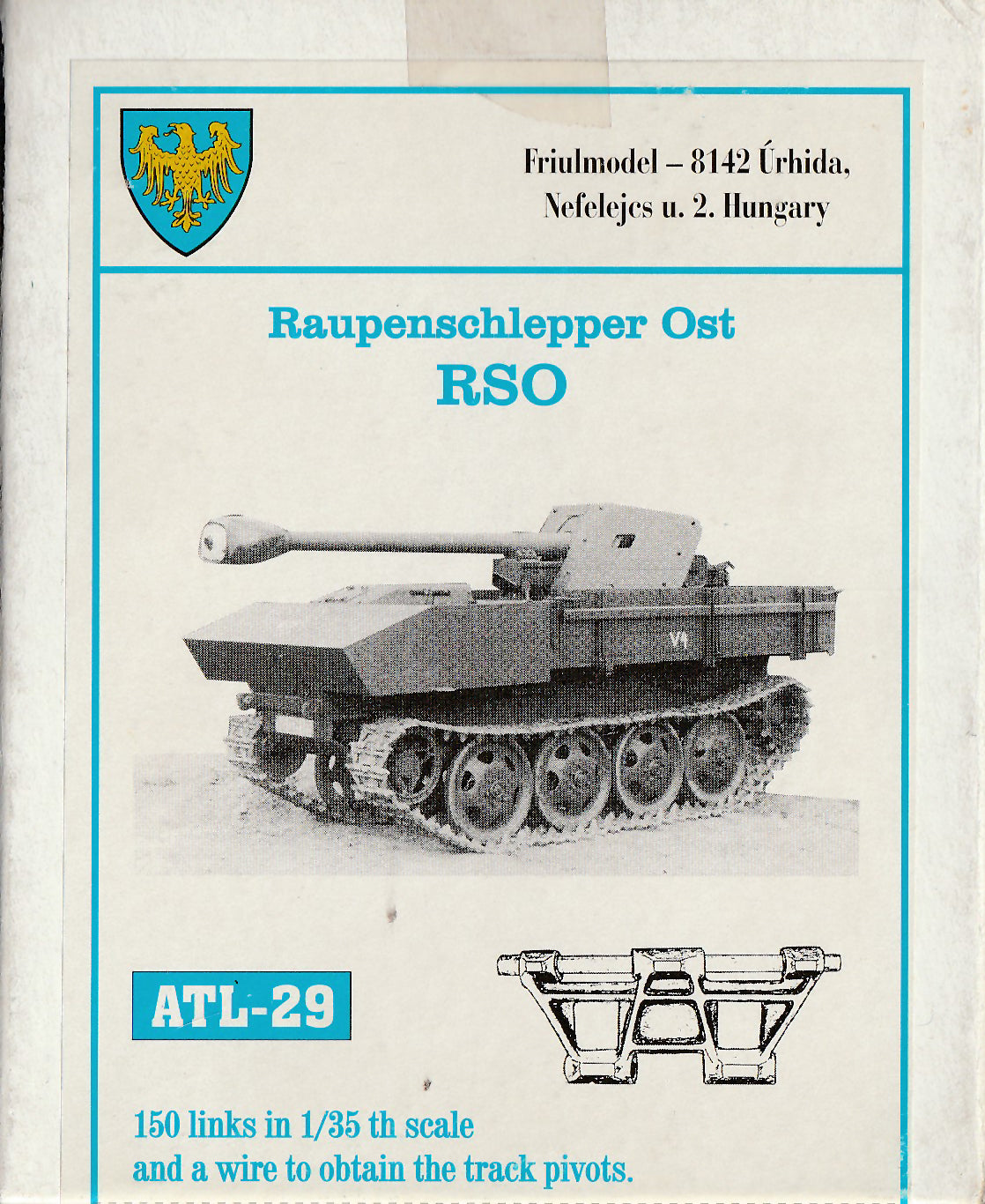 Friulmodel 1/35 German RSO Steyer Individual Track Links ATL-29