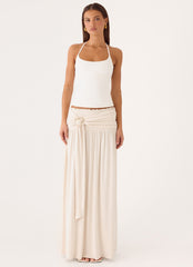 Kelli Hardware Maxi Skirt - Cream