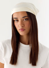 Lover Vibes Head Scarf - Cream