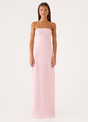 Lucienne Strapless Maxi Dress - Pink