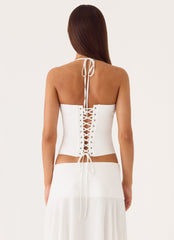 Madi Corset Top - White