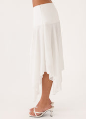 Madi Midi Skirt - White