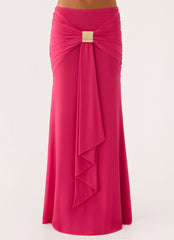 Miyah Maxi Skirt - Berry