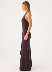 Myrhee Maxi Dress - Chocolate