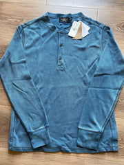 RRL Indigo Jersey Henry T-Shirt