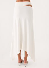 Overdrive Midi Skirt - White