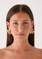 Peachy Dream Earrings - Gold