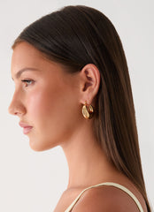 Petal Pop Earrings - Gold