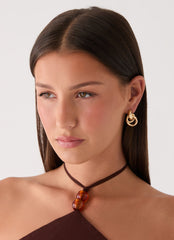 Plus One Earrings - Gold