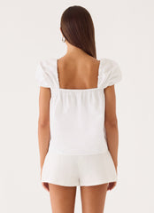 Quinton Top - White