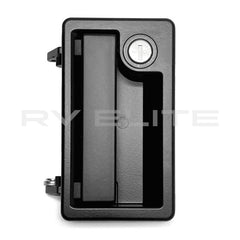 RV Entry Door Handle Rectangular Lock, REV Group - American Coach, Holiday Rambler, Fleetwood, Monaco Coach