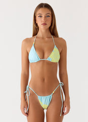 Ryland Bead Bikini Top - Pale Blue