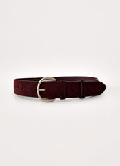 Saddel Muse Belt - Brown/Silver