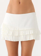 Skyler Mini Skort - White