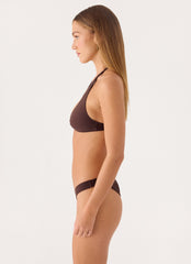 Soraya High Cut Bikini Bottom - Chocolate