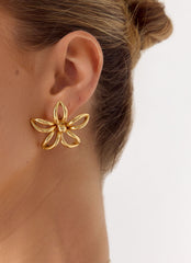 Sunpetal Earrings - Gold