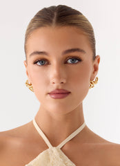 Sunpetal Earrings - Gold