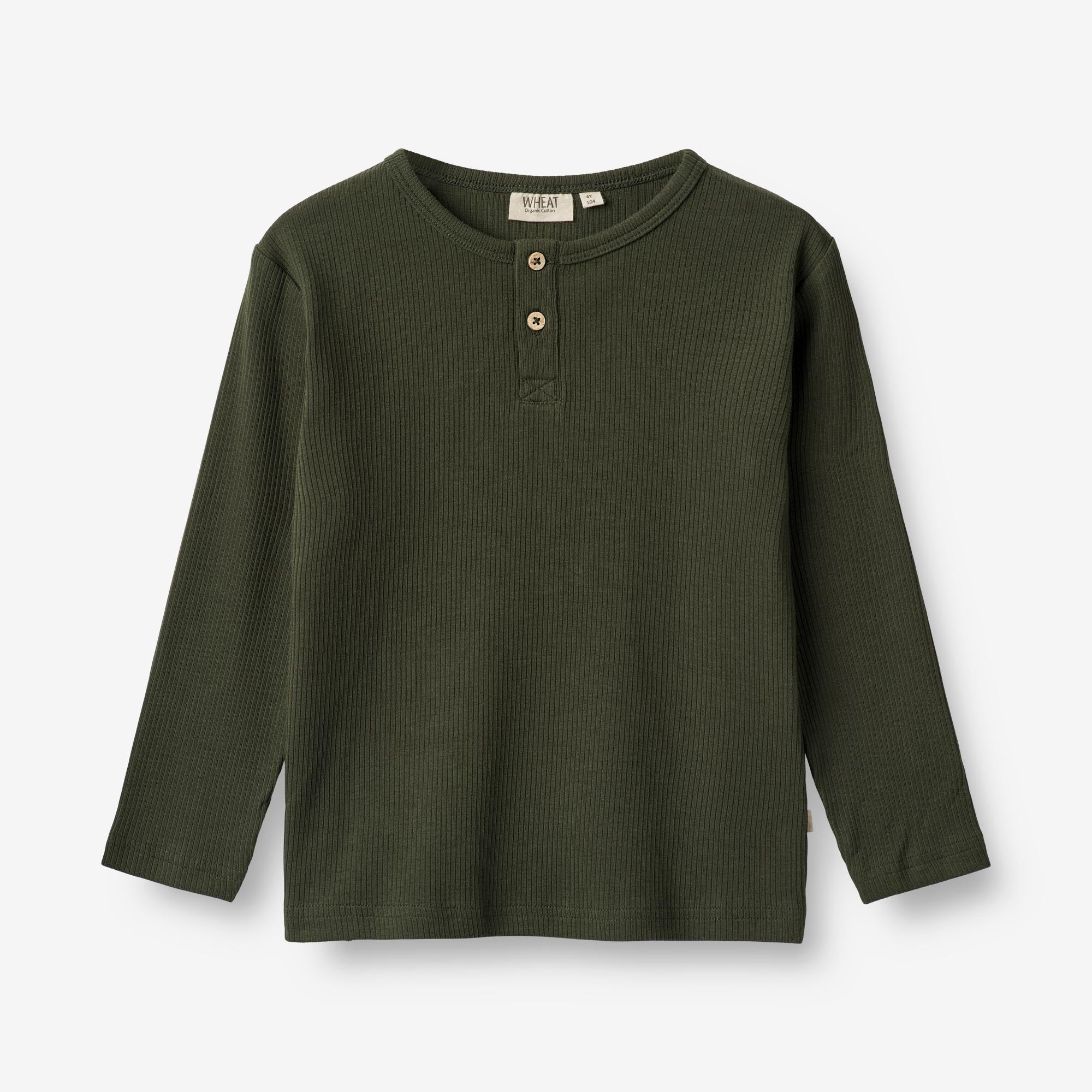Wheat Main Langærmet T-shirt Morris Jersey Tops and T-Shirts 4097 deep forest