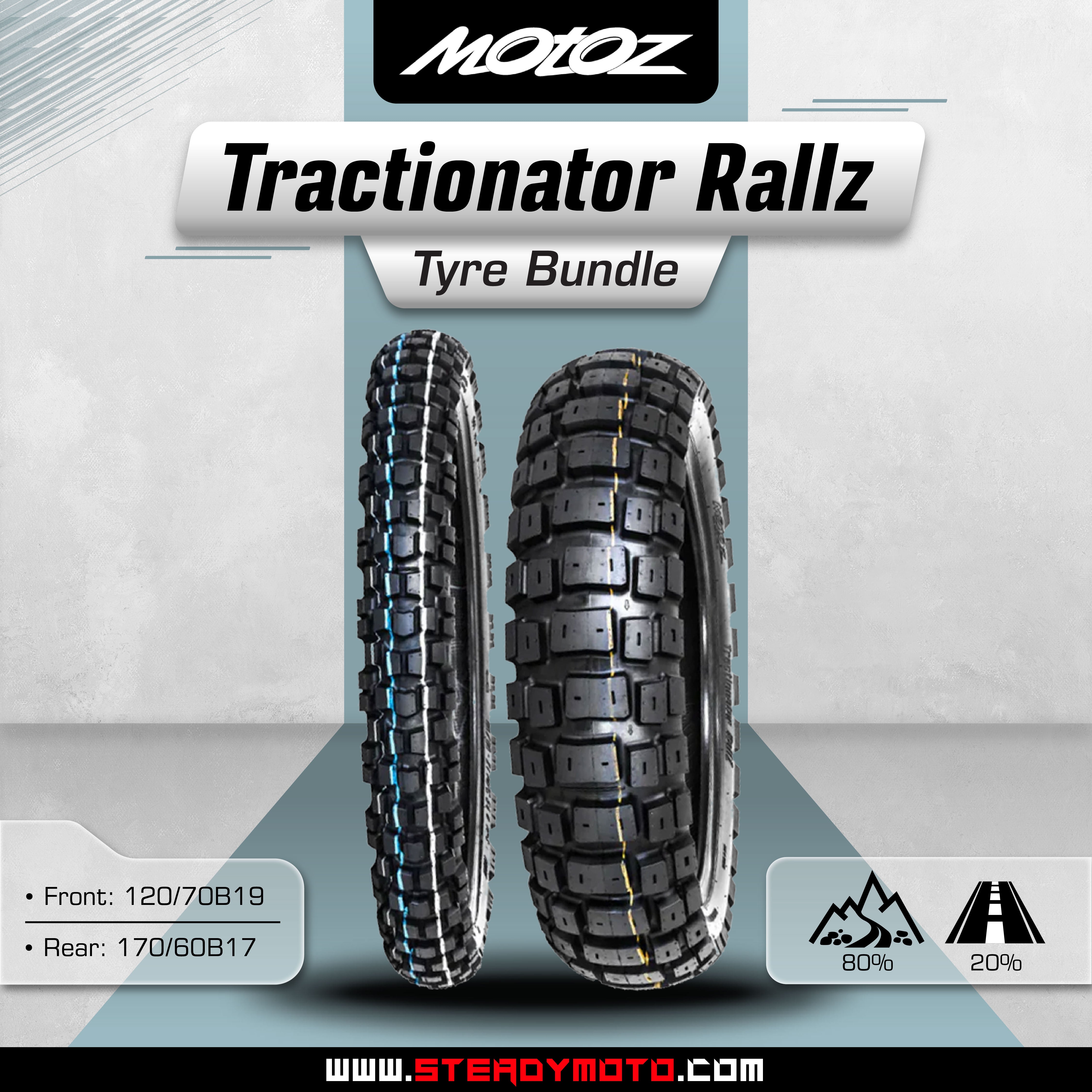 MOTOZ TRACTIONATOR RALLZ Tyre Bundle - F19/R17